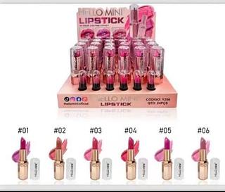 Y298 LIP STICK GLITTER HELLO MINI 48UNI