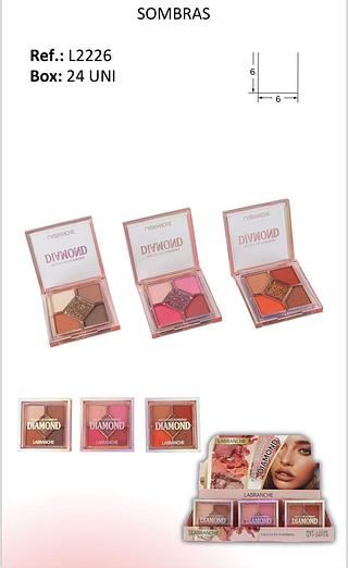 Paleta de sombras Diamond/ 24pçs Labranche