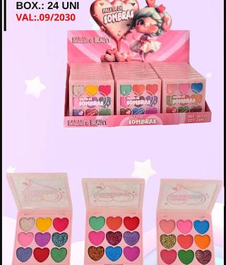 PALETA DE SOMBRA INFANTIL SARAH'S BEAUTY BOX COM 24PCS