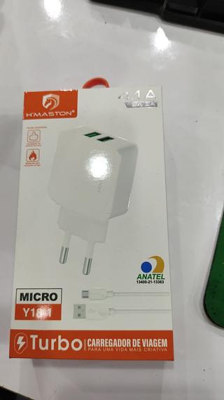 CARREGADOR DE CELULAR 4.1A MICRO 2USB Y18-1