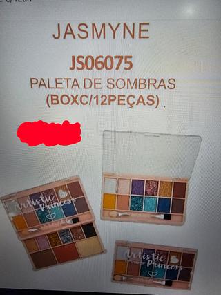 Paleta de Sombras Jasmyne C/12un