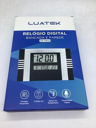 Relogio digital bancada e parede